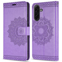 Handy Tasche für Samsung Galaxy A17 / A26 Hülle Handyhülle Klapphülle Wallet Case in Lila