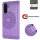 Handy Tasche für Samsung Galaxy A17 / A26 Hülle Handyhülle Klapphülle Wallet Case in Lila