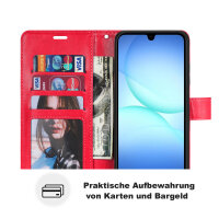 Handy Tasche für Samsung Galaxy A17 / A26 Hülle Handyhülle Klapphülle Wallet Case in Rot