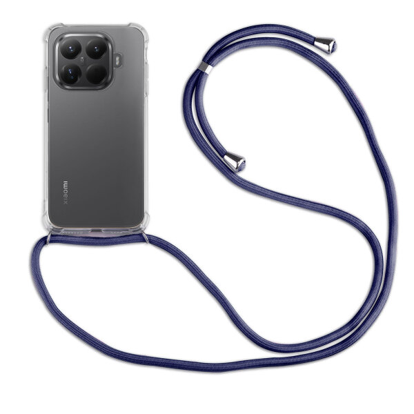 Handykett für Xiaomi 15T Pro Hülle mit Kordel Handyhülle mit Band in Blau