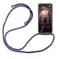 Handykett für Xiaomi 15T Hülle mit Kordel Handyhülle mit Band in Blau