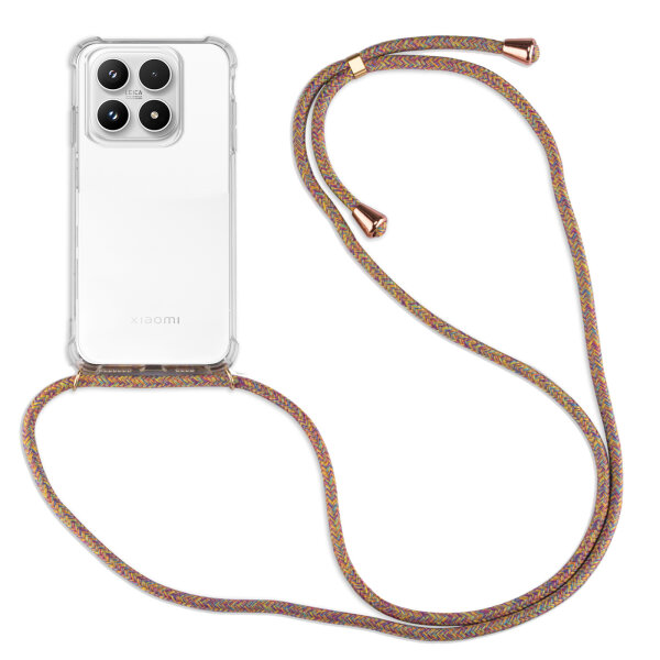 Handykett für Xiaomi 17 Hülle mit Kordel Handyhülle mit Band in Rainbow