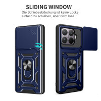 Outdoor Panzer Hülle Xiaomi 15T Pro Handyhülle Kameraschutz Ringhalter in Blau