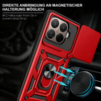 Outdoor Panzer Hülle Xiaomi 15T Pro Handyhülle Kameraschutz Ringhalter in Rot