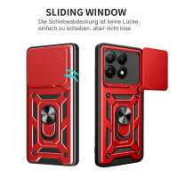 Outdoor Panzer Hülle Xiaomi 17 Handyhülle Kameraschutz Ringhalter in Rot