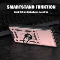 Outdoor Panzer Hülle Xiaomi 17 Handyhülle Kameraschutz Ringhalter in Rosegold