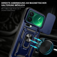 Outdoor Panzer Hülle Xiaomi 17 Pro Handyhülle Kameraschutz Ringhalter in Blau