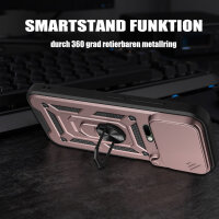 Outdoor Panzer Hülle Xiaomi 17 Pro Handyhülle Kameraschutz Ringhalter in Rosegold