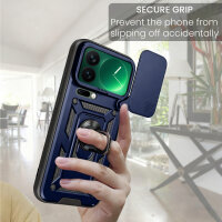 Outdoor Panzer Hülle Xiaomi 17 Pro Max Handyhülle Kameraschutz Ringhalter in Blau