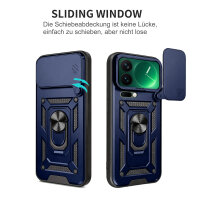 Outdoor Panzer Hülle Xiaomi 17 Pro Max Handyhülle Kameraschutz Ringhalter in Blau