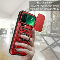 Outdoor Panzer Hülle Xiaomi 17 Pro Max Handyhülle Kameraschutz Ringhalter in Rot