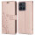 Hülle Motorola Moto G56 Handyhülle mit [Standfunktion][Kartenfächern] in Rosegold