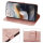 Hülle Motorola Moto G56 Handyhülle mit [Standfunktion][Kartenfächern] in Rosegold