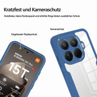 360° Grad Hülle Xiaomi 15T Pro Rundum vollschutz Integriertem Displayschutz in Blau