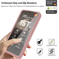 360° Grad Hülle Xiaomi 15T Pro Rundum vollschutz Integriertem Displayschutz in Rosa