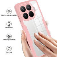360° Grad Hülle Xiaomi 15T Pro Rundum vollschutz Integriertem Displayschutz in Rosa