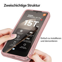 360° Grad Hülle Xiaomi 15T Pro Rundum vollschutz Integriertem Displayschutz in Rosa