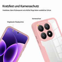360° Grad Hülle für Xiaomi 17 Rundum vollschutz Integriertem Displayschutz in Rosa