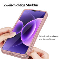 360° Grad Hülle für Xiaomi 17 Rundum vollschutz Integriertem Displayschutz in Rosa