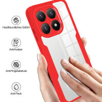 360° Grad Hülle für Xiaomi 17 Rundum vollschutz Integriertem Displayschutz in Rot