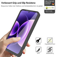 360° Grad Hülle für Xiaomi 17 Pro Rundum vollschutz Integriertem Displayschutz in Schwarz