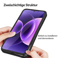 360° Grad Hülle für Xiaomi 17 Pro Rundum vollschutz Integriertem Displayschutz in Schwarz