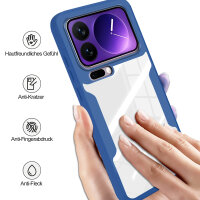 360° Grad Hülle für Xiaomi 17 Pro Rundum vollschutz Integriertem Displayschutz in Blau