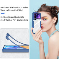 360° Grad Hülle für Xiaomi 17 Pro Rundum vollschutz Integriertem Displayschutz in Blau