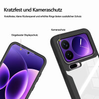360° Grad Hülle für Xiaomi 17 Pro Max Rundum vollschutz Integriertem Displayschutz in Schwarz