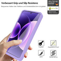360° Grad Hülle für Xiaomi 17 Pro Max Rundum vollschutz Integriertem Displayschutz in Lila
