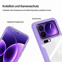 360° Grad Hülle für Xiaomi 17 Pro Max Rundum vollschutz Integriertem Displayschutz in Lila