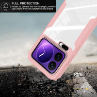 360° Grad Hülle für Xiaomi 17 Pro Max Rundum vollschutz Integriertem Displayschutz in Rosa