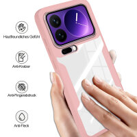 360° Grad Hülle für Xiaomi 17 Pro Max Rundum vollschutz Integriertem Displayschutz in Rosa
