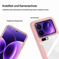 360° Grad Hülle für Xiaomi 17 Pro Max Rundum vollschutz Integriertem Displayschutz in Rosa