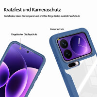 360° Grad Hülle für Xiaomi 17 Pro Max Rundum vollschutz Integriertem Displayschutz in Blau