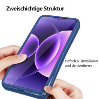 360° Grad Hülle für Xiaomi 17 Pro Max Rundum vollschutz Integriertem Displayschutz in Blau