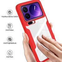 360° Grad Hülle für Xiaomi 17 Pro Max Rundum vollschutz Integriertem Displayschutz in Rot