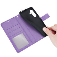 Hülle für Samsung Galaxy A36/ A56 Handy Tasche Case Schutzhülle Schale Etui BF Mandala Lila