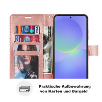 Hülle für Samsung Galaxy A36/ A56 Handy Tasche Case Schutzhülle Schale Etui BF Mandala Rosegold