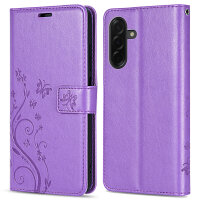 Hülle für Samsung Galaxy A36/ A56 Handy Tasche Case Schutzhülle Schale Etui BF Flower Lila