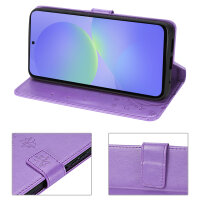 Hülle für Samsung Galaxy A36/ A56 Handy Tasche Case Schutzhülle Schale Etui BF Flower Lila