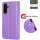 Hülle für Samsung Galaxy A36/ A56 Handy Tasche Case Schutzhülle Schale Etui BF Flower Lila