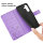 Hülle für Samsung Galaxy A36/ A56 Handy Tasche Case Schutzhülle Schale Etui BF Flower Lila
