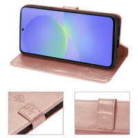 Hülle für Samsung Galaxy A36/ A56 Handy Tasche Case Schutzhülle Schale Etui BF Flower Rosegold