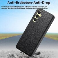 Hülle Handyhülle Stoßfeste Handy Tasche Ultra-Dünn Case Leder Bumper für Samsung Galaxy A26 Schwarz