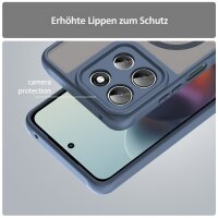 Magsafe Handyhülle für Motorola Moto G56 Matt Case Schutzhülle Kratzfest Magnet Hülle Blau