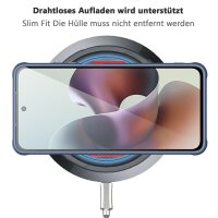 Magsafe Handyhülle für Motorola Moto G56 Matt Case Schutzhülle Kratzfest Magnet Hülle Blau