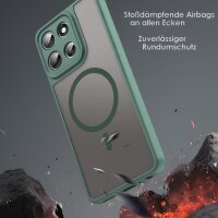 Magsafe Handyhülle für Motorola Moto G56 Matt Case Schutzhülle Kratzfest Magnet Hülle Grün