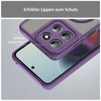 Magsafe Handyhülle für Motorola Moto G56 Matt Case Schutzhülle Kratzfest Magnet Hülle Lila