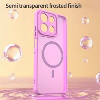 Magsafe Handyhülle für Motorola Moto G56 Matt Case Schutzhülle Kratzfest Magnet Hülle Pink